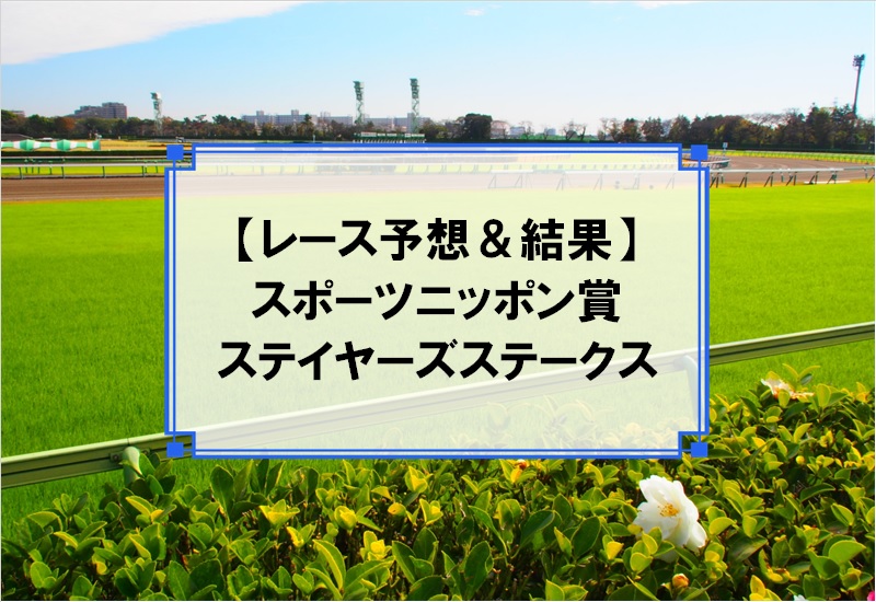 「スポーツニッポン賞ステイヤーズステークス 2019」の予想と結果